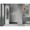 Mexen Mist-H L left opening shower door 120 cm, transparent, gold - 8A5L-120-000-50-00-L