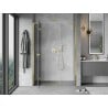 Mexen Mist-H L left pivot shower door 155 cm, transparent, gold - 8A5L-155-001-50-00-L