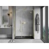 Mexen Mist-H L Right-Handed Shower Door 120 cm, Transparent, Gold - 8A5L-120-001-50-00-P