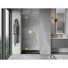 Mexen Mist-H L left hinged shower door 115 cm, transparent, brushed gold - 8A5L-115-000-55-00-L