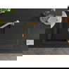 Mexen Leo 1-compartment granite sink with a drip tray and kitchen mixer tap Rita, Black - 6501-77-670300-50