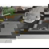 Mexen Matias 1.5-compartment granite sink with a drip tray and kitchen mixer tap Rita, Grey - 6502-71-670300-50