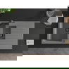Mexen Matias 1.5-compartment granite sink with a drip tray and kitchen mixer tap Rita, Grey - 6502-71-670300-70-B