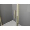 Mexen Exo-3S 3-sided swing shower cabin 75 x 95 cm, transparent, gold - 8181-075-095-50-00-3S