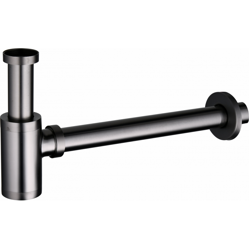 Mexen round sink bottle trap, graphite - 79950-66