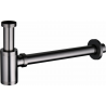 Mexen half-round washbasin siphon, graphite - 79950-66