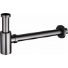 Mexen round semi-siphon for washbasin, brushed gun gray - 79950-66