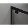 Mexen Exo-3S 3-wall hinged shower enclosure 100 x 80 cm, transparent, black - 8181-100-080-70-00-3S