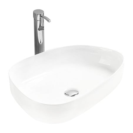 Mexen Chiara 54 x 39 cm countertop washbasin, white - 21585400