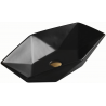 Mexen Elena countertop washbasin 63 x 41 cm, Black matt - 21476385