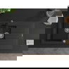 Mexen Matias 1.5-compartment granite sink with a drip tray and kitchen mixer tap Rita, Black - 6502-77-670300-70