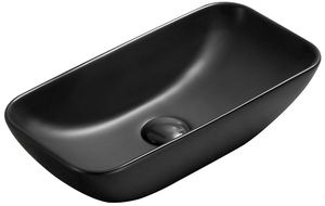 Mexen Klara countertop washbasin 46 x 23 cm, Black matt - 21564685