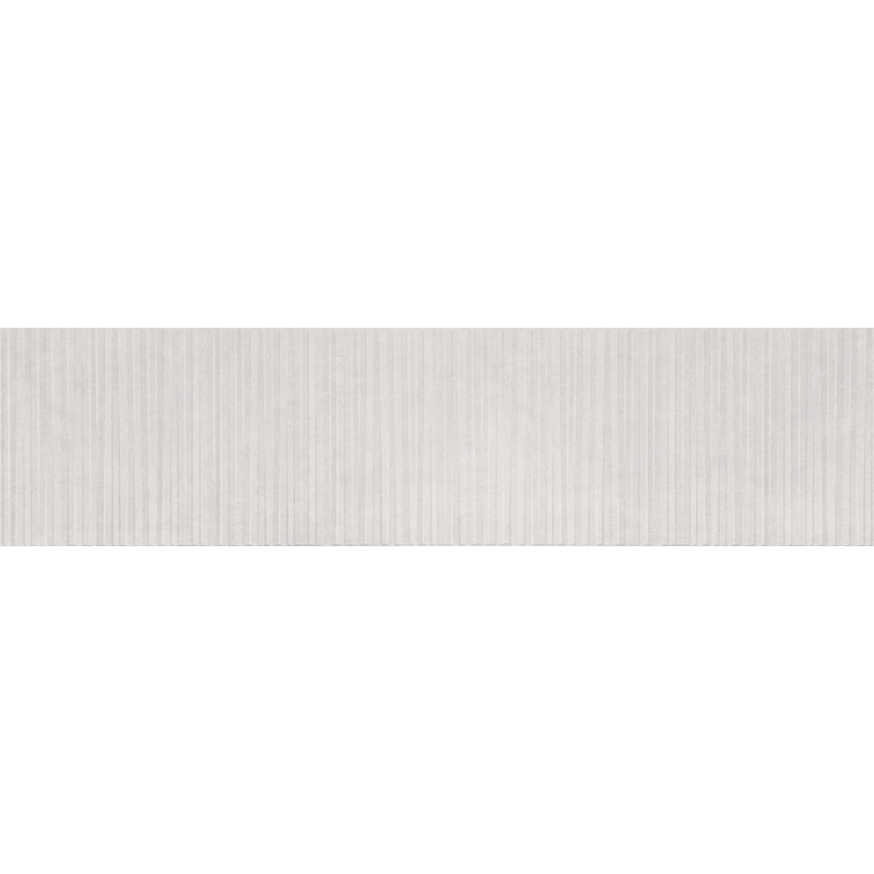 Mexen Living Mayolica Bianco glazed rectified porcelain stoneware tile, 120 x 30 cm, matte - TL714-120-030-50