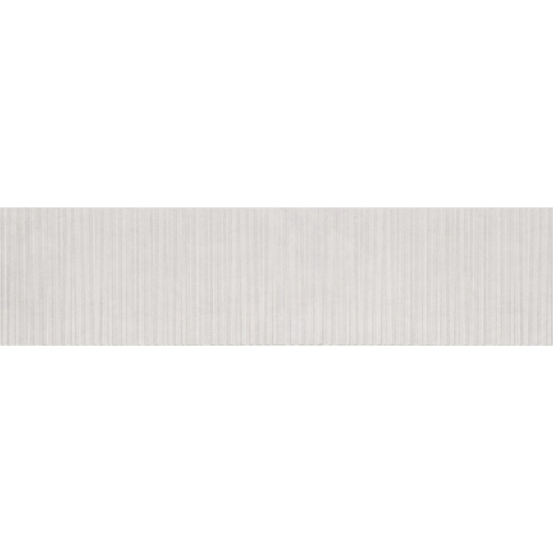 Mexen Living Mayolica Bianco glazed rectified porcelain stoneware tile, 120 x 30 cm, matte - TL714-120-030-50
