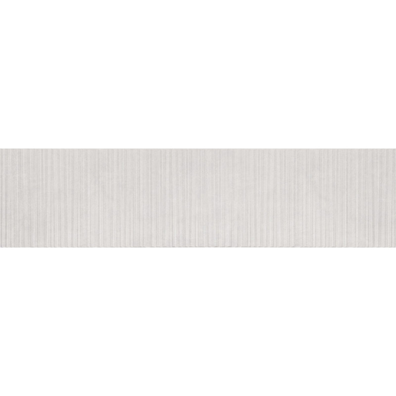 Mexen Living Mayolica Bianco glazed rectified porcelain stoneware tile, 120 x 30 cm, matte - TL714-120-030-50