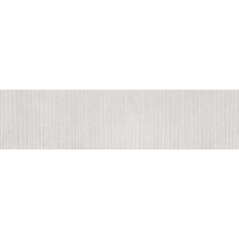 Mexen Living Mayolica Bianco glazed rectified porcelain stoneware tile, 120 x 30 cm, matte - TL714-120-030-50