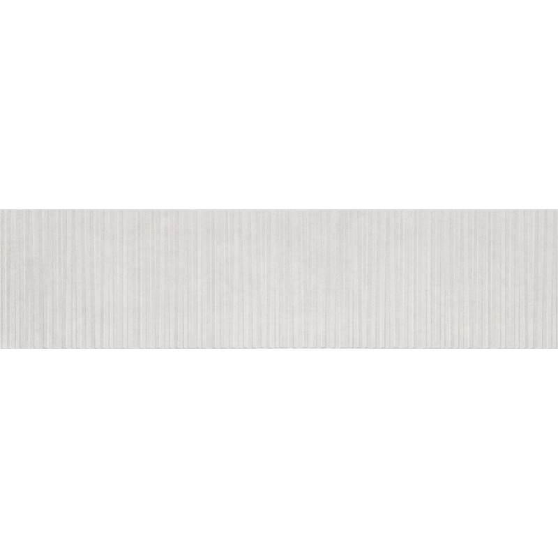 Mexen Living Mayolica Bianco glazed rectified porcelain stoneware tile, 120 x 30 cm, matte - TL714-120-030-50