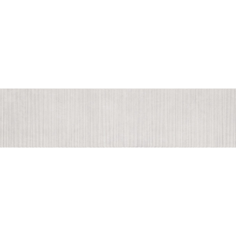 Mexen Living Mayolica Bianco glazed rectified porcelain stoneware tile, 120 x 30 cm, matte - TL714-120-030-50