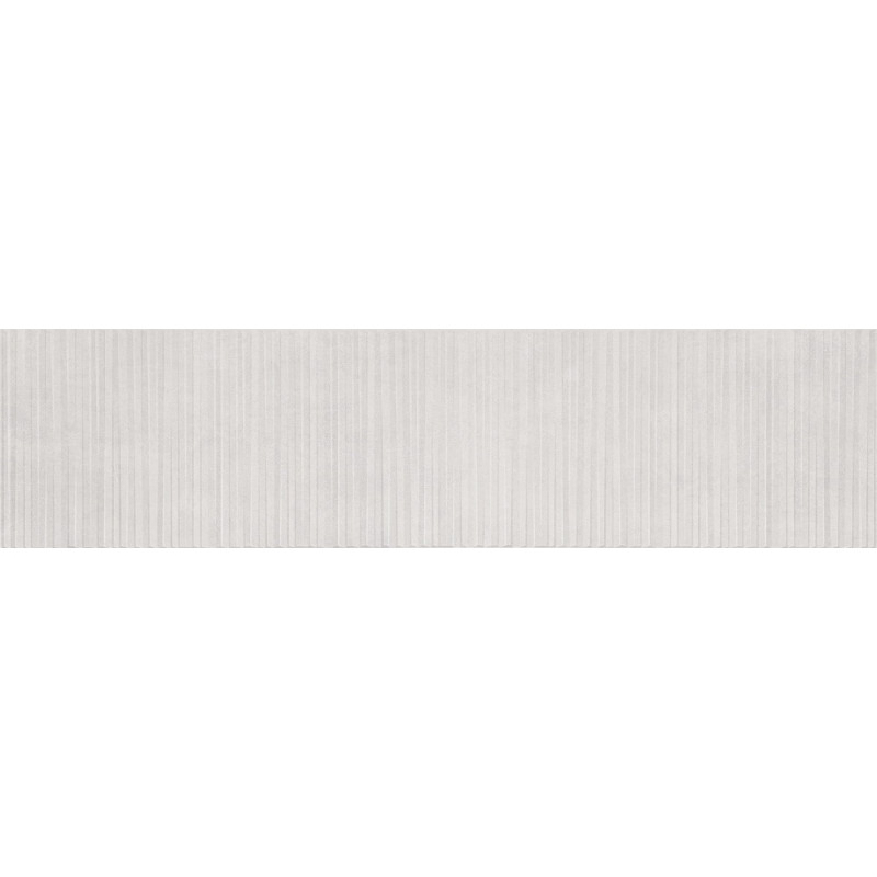 Mexen Living Mayolica Bianco glazed rectified porcelain stoneware tile, 120 x 30 cm, matte - TL714-120-030-50