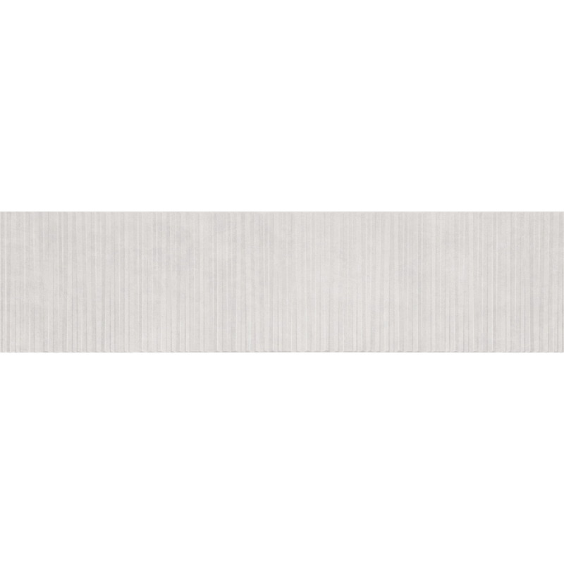Mexen Living Mayolica Bianco glazed rectified porcelain stoneware tile, 120 x 30 cm, matte - TL714-120-030-50