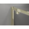 Mexen Exo-3S 3-wall hinged shower enclosure 100 x 95 cm, transparent, gold - 8182-100-095-50-00-3S