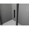 Mexen Exo-S 3S 3-sided sliding shower cabin 135 x 85 cm, transparent, black - 8151-135-085-70-00-3S