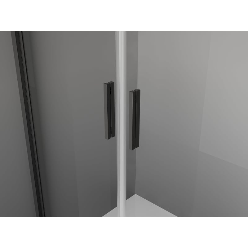 Mexen Exo-3S 3-wall Hinged Shower Cabin 110 x 80 cm, Transparent, Black - 8182-110-080-70-00-3S