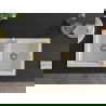 Mexen Mario 2-compartment granite sink with a kitchen mixer tap Rita, White - 6504-20-670300-50