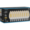 Mexen Vintis 10x LED Filament Bulb E14, C35, 4W, Warm - 2200K, 400 lm, amber - L154-E14-0422-50x10