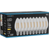 Mexen Vintis 10x LED Filament Bulb E14, C35, 6W, Warm - 2700K, 720 lm, clear - L154-E14-0627-00x10