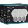 Mexen Vintis 3x LED Filament Bulb E27, G45, 4W, 55 lm, blue - L156-E27-04XX-47x03