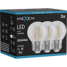 Mexen Vintis 3x LED Filament Bulb E27, G45, 4W, 55 lm, orange - L156-E27-04XX-48x03