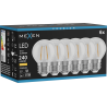 Mexen Vintis 6x LED Filament Bulb E27, G45, 2W, Warm - 2700K, 240 lm, clear - L156-E27-0227-00x06