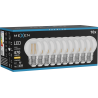 Mexen Vintis 10x LED Filament Bulb E27, G45, 4W, Warm - 2700K, 470 lm, clear - L156-E27-0427-00x10