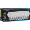 Mexen Vintis 10x LED Filament Bulb E27, G45, 4W, Cool - 6500K, 470 lm, clear - L156-E27-0465-00x10