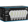 Mexen Vintis 6x LED Filament Bulb E27, A60, 4W, 55 lm, green - L150-E27-04XX-46x06