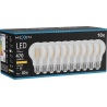 Mexen Vintis 10x LED filament bulb E27, A60, 4W, Warm - 2200K, 470 lm, clear - L150-E27-0422-00x10