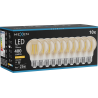 Mexen Vintis 10x LED Filament Bulb E27, A60, 4W, Warm - 2200K, 400 lm, amber - L150-E27-0422-50x10
