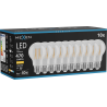Mexen Vintis 10x LED Filament Bulb E27, A60, 4W, Warm - 2700K, 470 lm, clear - L150-E27-0427-00x10