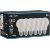 Mexen Vintis 6x LED Filament Bulb E27, A60, 4W, Cool - 6500K, 470 lm, clear - L150-E27-0465-00x06