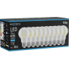 Mexen Vintis 10x LED Filament Bulb E27, A60, 4W, Cold - 6500K, 470 lm, clear - L150-E27-0465-00x10