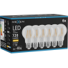 Mexen Vintis 6x LED filament bulb E27, A60, 6W, Warm - 2700K, 720 lm, clear - L150-E27-0627-00x06