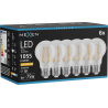 Mexen Vintis 6x LED Filament Bulb E27, A60, 8W, Warm - 2200K, 1055 lm, clear - L150-E27-0822-00x06