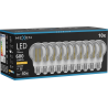 Mexen Vintis 10x LED Filament Bulb E27, A60, 8W, Warm - 2200K, 600 lm, smoke - L150-E27-0822-70x10