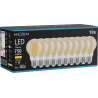 Mexen Vintis 10x LED Filament Bulb E27, A60, 8W, Warm - 2700K, 750 lm, amber - L150-E27-0822-50x10 - L150-E27-0827-50x10