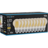 Mexen Vintis 10x LED Filament Bulb E27, A60, 10W, Warm - 2700K, 910 lm, amber - L150-E27-1027-50x10