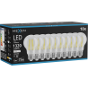 Mexen Vintis 10x LED Filament Bulb E27, A60, 10W, Neutral - 4000K, 1320 lm, clear - L150-E27-1040-00x10