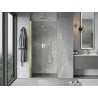 Mexen Mist-F folding shower door left 70 cm, transparent, gold - 8A6-070-000-50-00-L