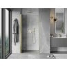 Mexen Mist-F folding shower door left 70 cm, transparent, gold - 8A6-070-000-50-00-L