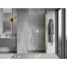 Mexen Mist-F folding shower door right 80 cm, transparent, gold - 8A6-080-000-50-00-P